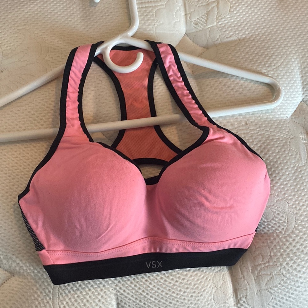 Victoria Secret Hot Pink Push Up Sport Bra